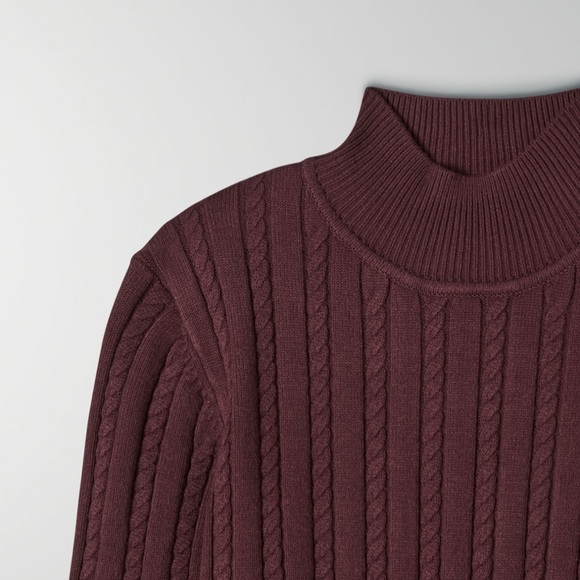 BNWT Aritzia Maple Dress in Burgundy - Picture 10 of 10